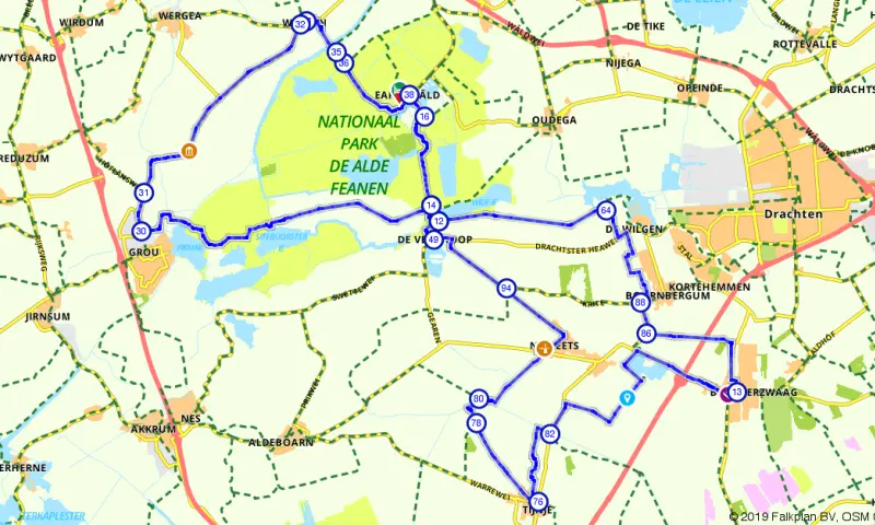 Route in Friesland