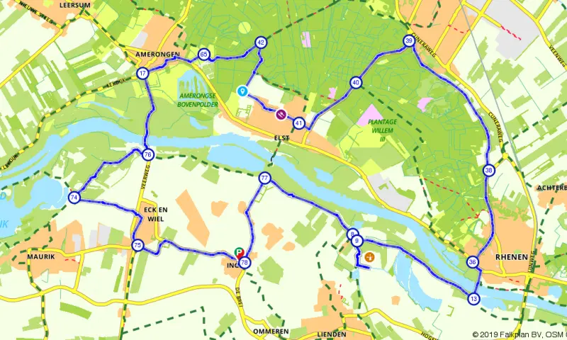 Route in Gelderland