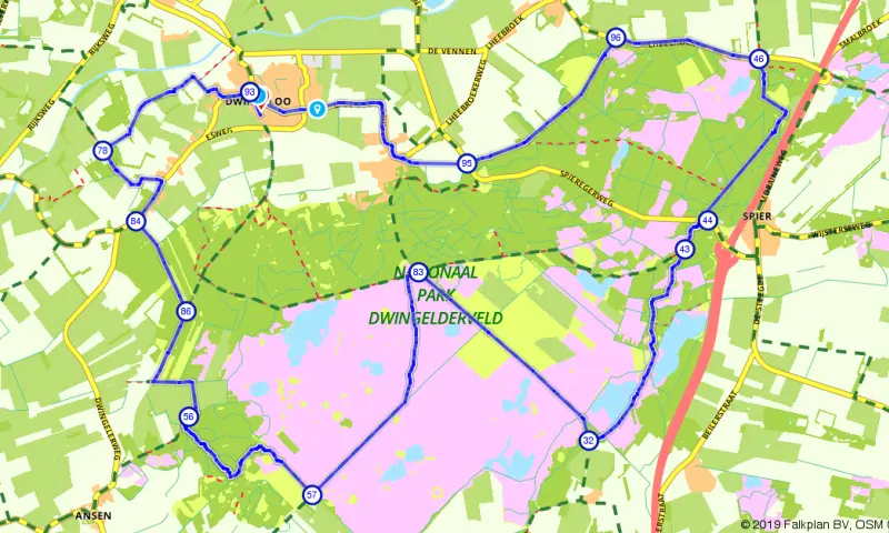 Route in Drenthe