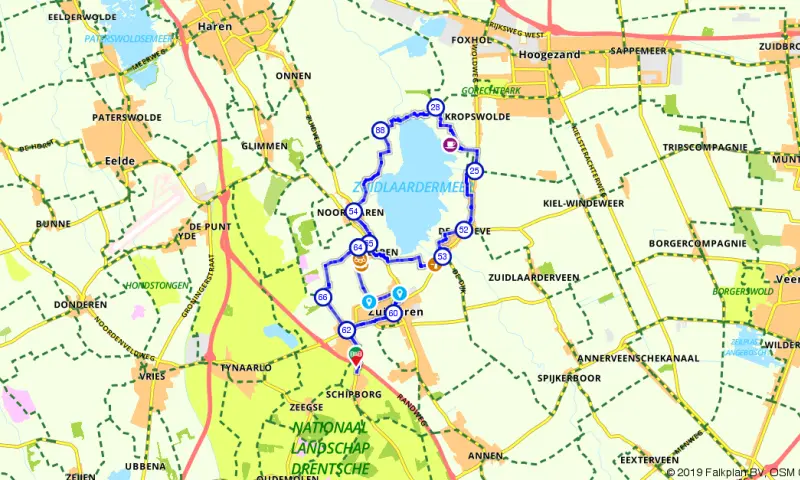 Route in Drenthe