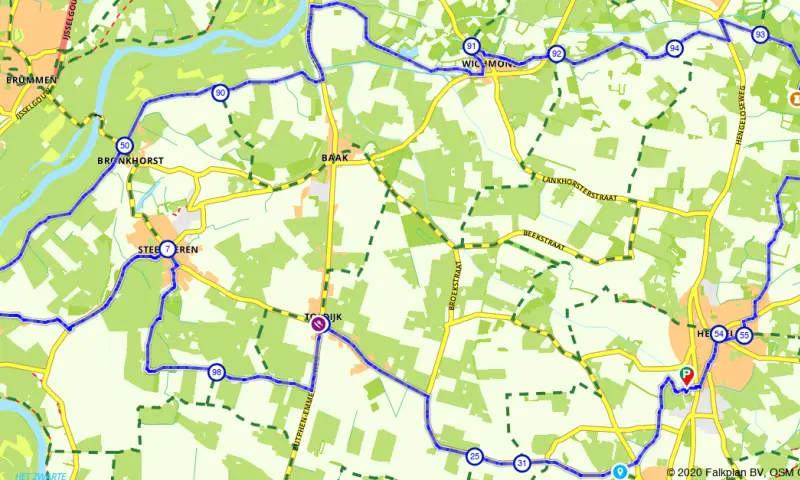 Route in Gelderland