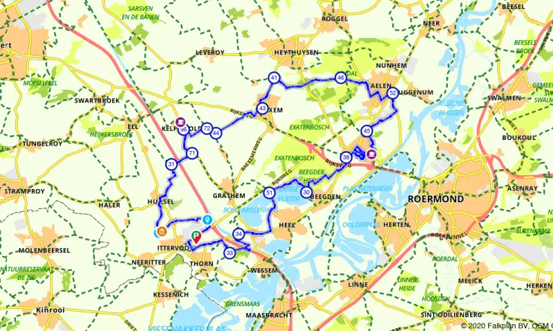Route in Limburg