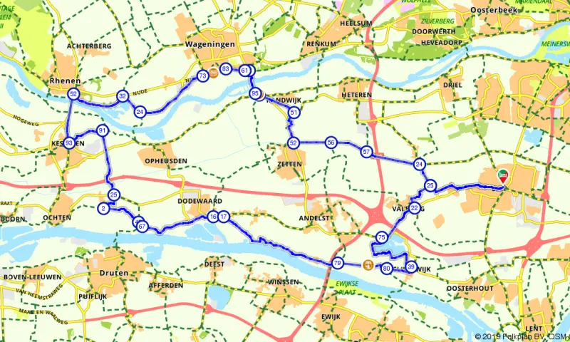 Route in Gelderland