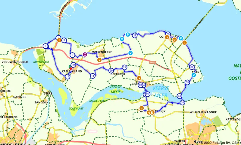 Route in Zeeland