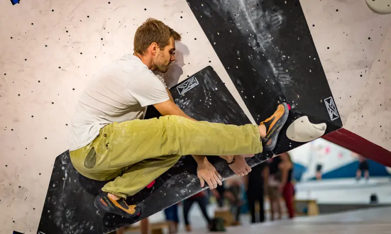 Klimmen op de klimmuur