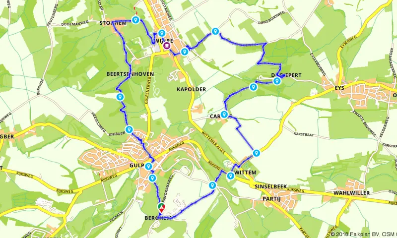 Route in Limburg