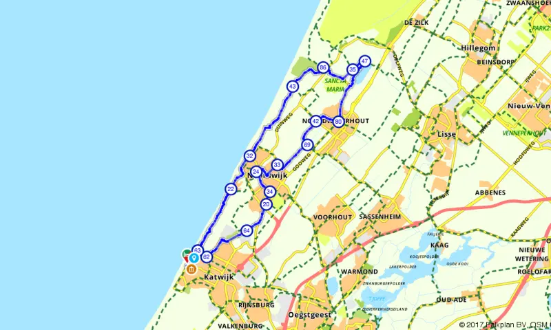 Route Zuid-Holland