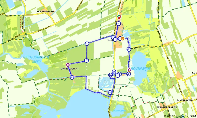 Route in Overijssel