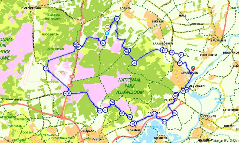 Route in Gelderland