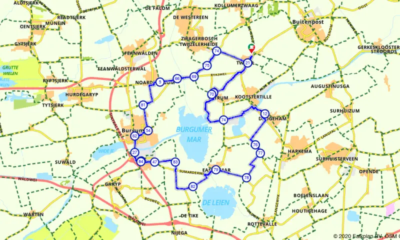 Een rondje om het Bergumermeer