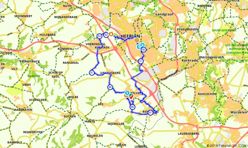 Route in Limburg