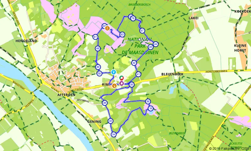 Route in Limburg