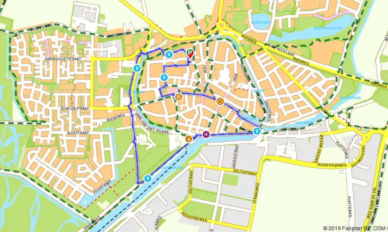 Route in Zeeland