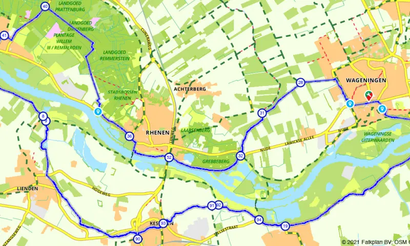Route in Gelderland