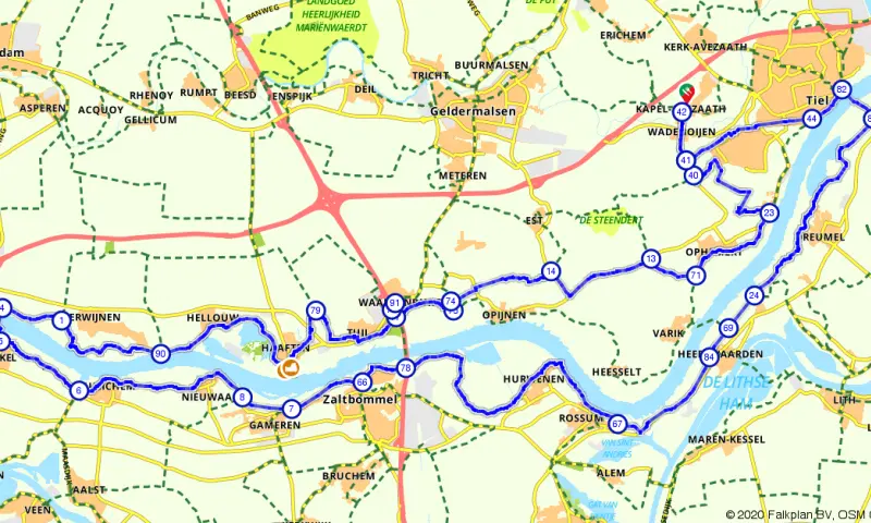 Dijklandschap fietsroute