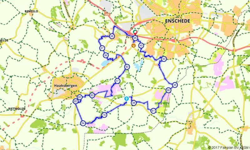 Route in Overijssel