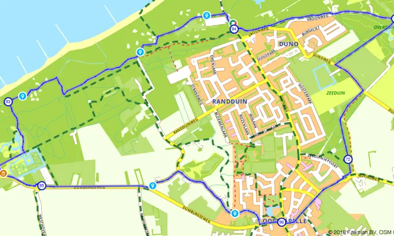 Route in Zeeland
