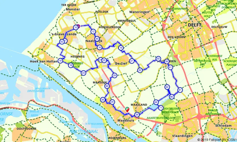 Route Zuid-Holland