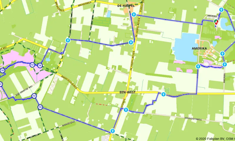 Route in Drenthe