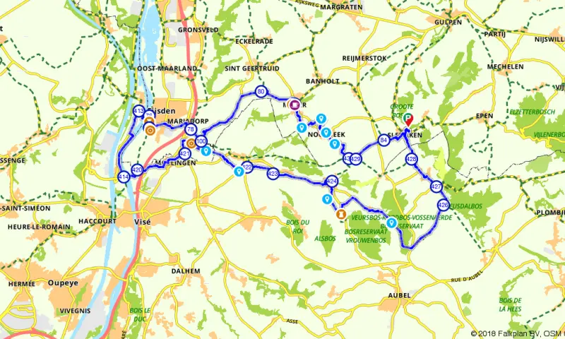 Route in Limburg