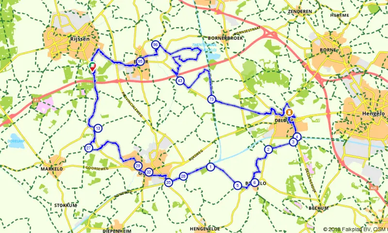 Route in Overijssel