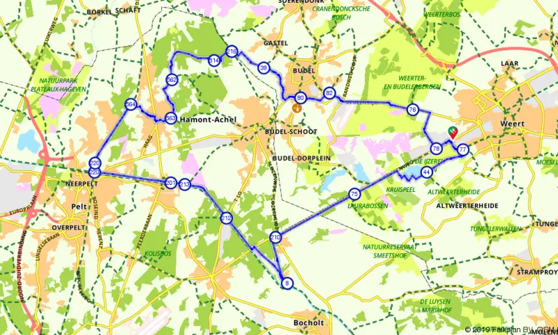 Route in Limburg