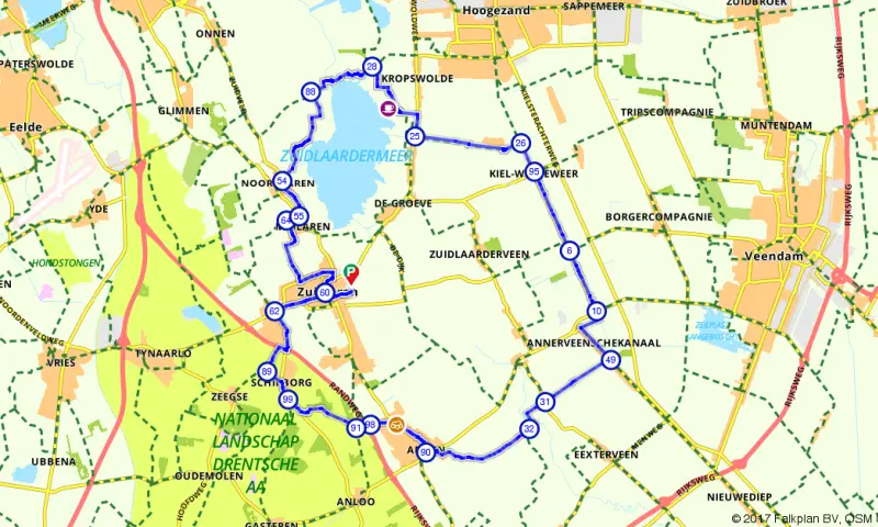 Hunebedden en grafheuvels nabij Zuidlaren