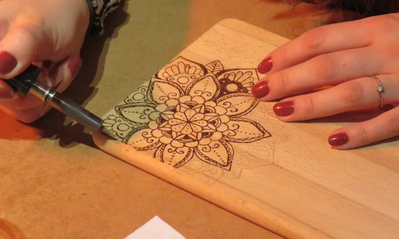 Creatief hout bordje