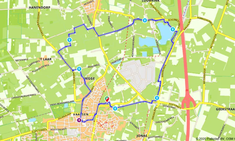Route in Gelderland