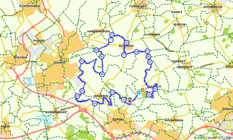Route in Overijssel