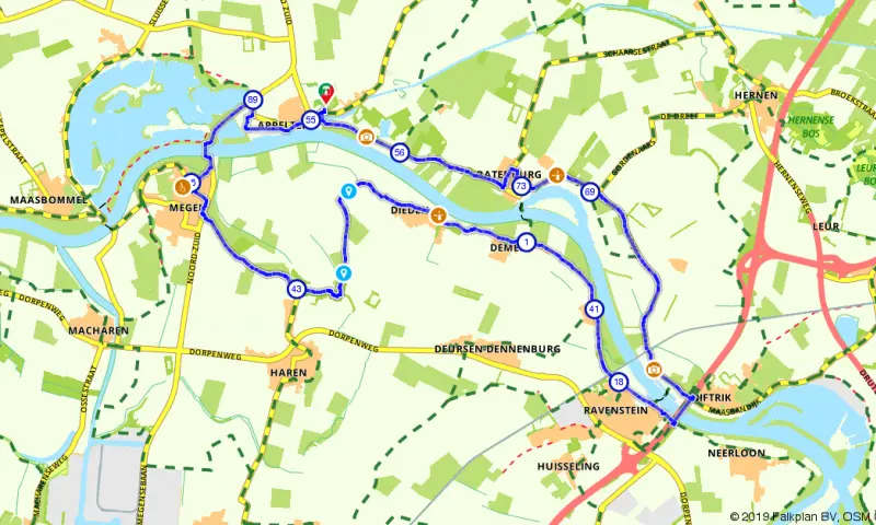 Route in Gelderland
