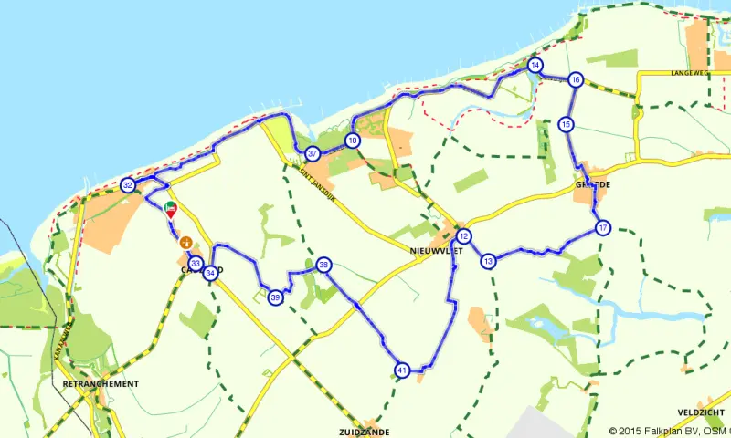 Route in Zeeland