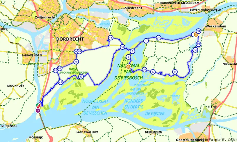 Route Zuid-Holland
