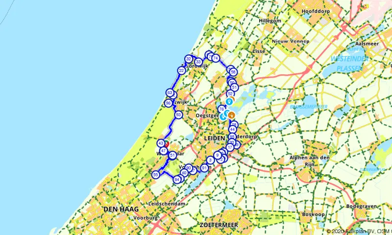 Route Zuid-Holland