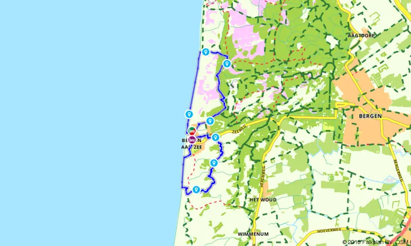 Route in Noord-Holland