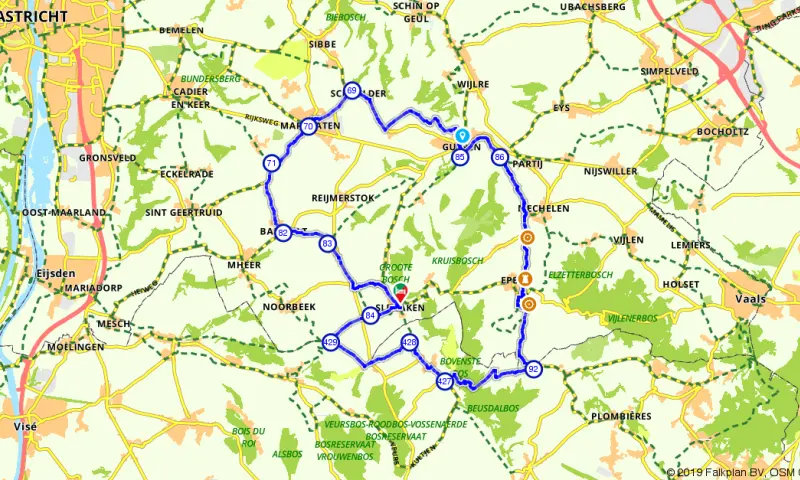 Route in Limburg