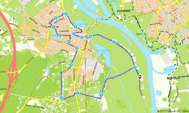 Route in Gelderland