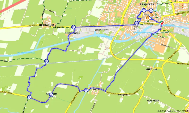 Route in Friesland