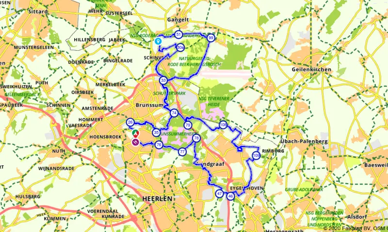 Route in Limburg