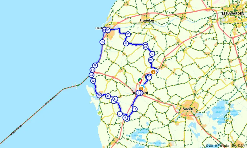 Route in Friesland
