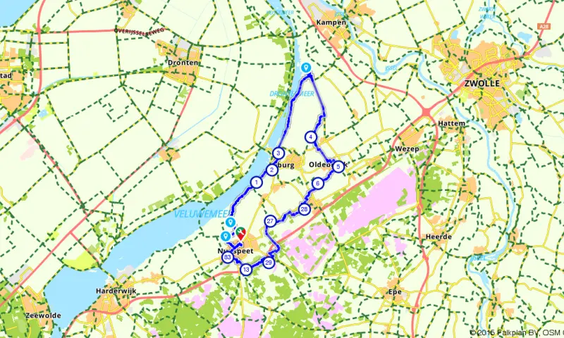 Route in Gelderland