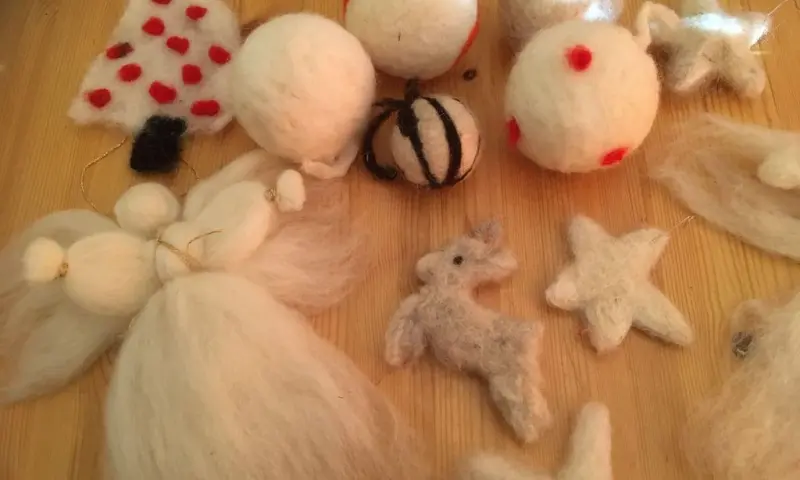 Workshop kerstversiering vilten