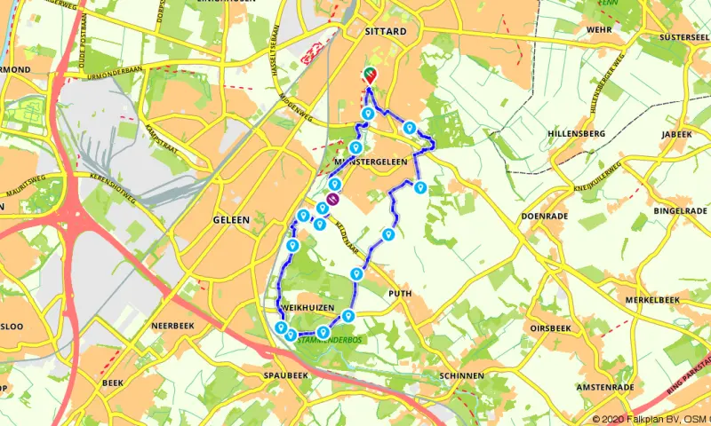 Route in Limburg