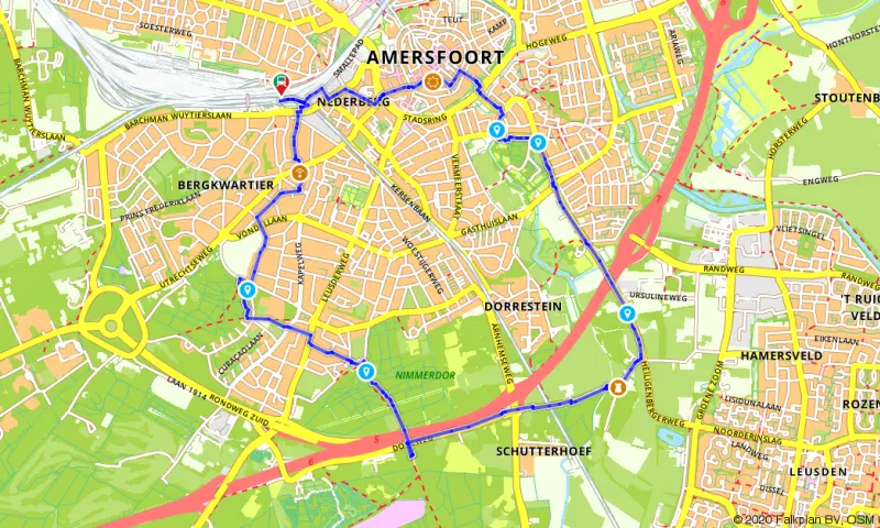 Route in Utrecht