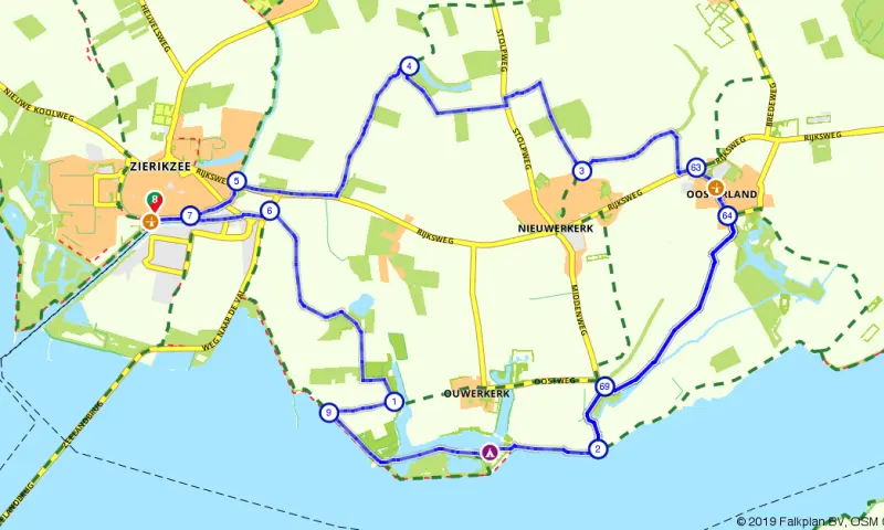 Fietsroute Schouwen-Duivenland