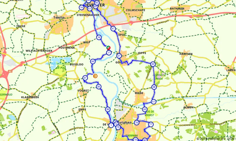 Route in Gelderland