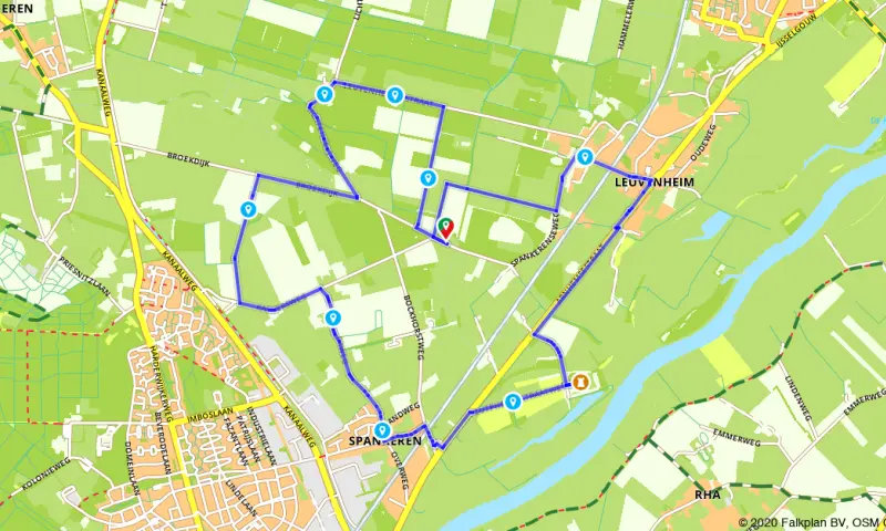 Route in Gelderland