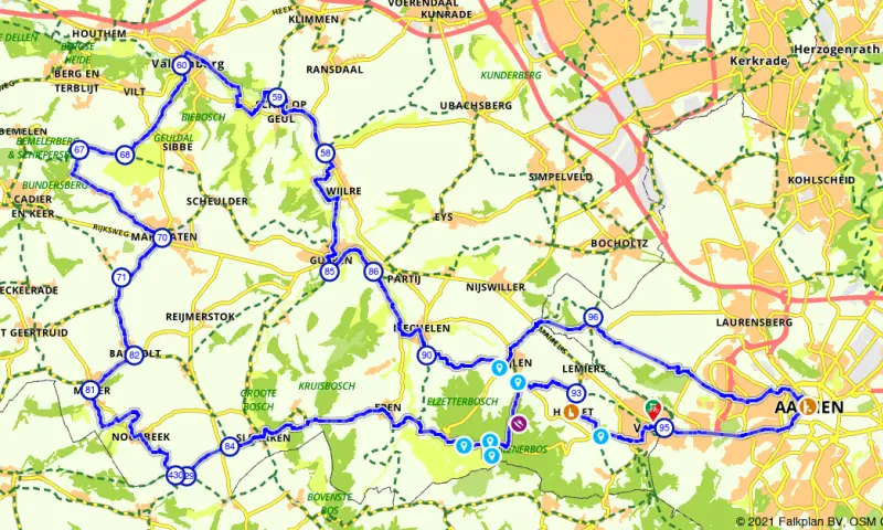 Route in Limburg