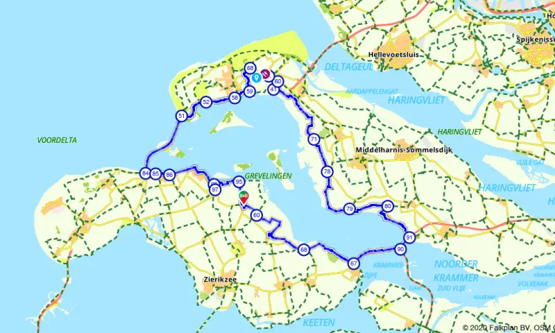 Route in Zeeland