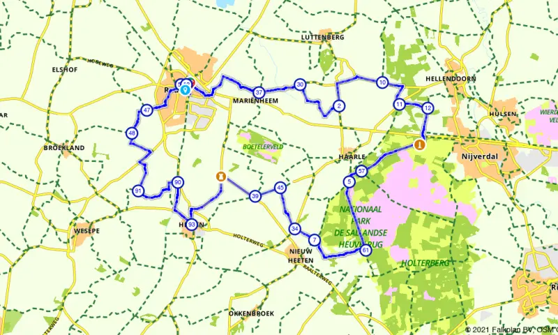 Route in Overijssel